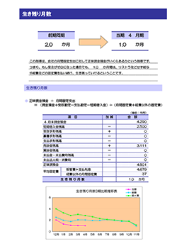 月次決算診断ナビ 生き残り月数