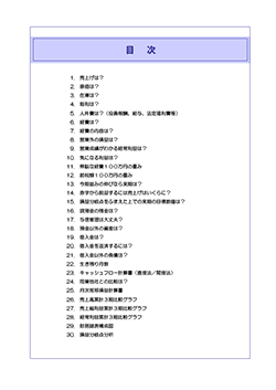 決算報告診断ナビ 目次