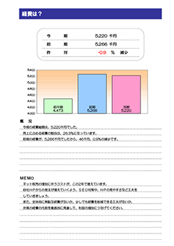 決算報告診断ナビ 経費は？